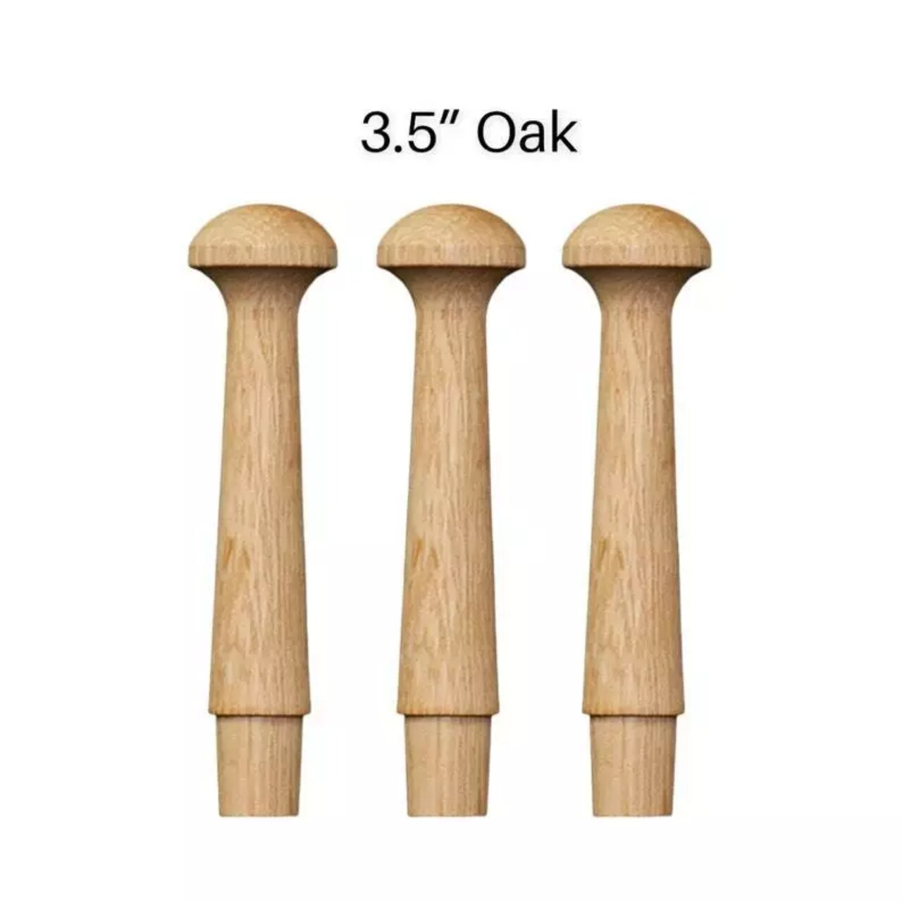 Kitcheniva 25 Pcs 3.5" Shaker Pegs Oak Birch Maple Wood Wall Hanger Wall Mount Crafts DIY